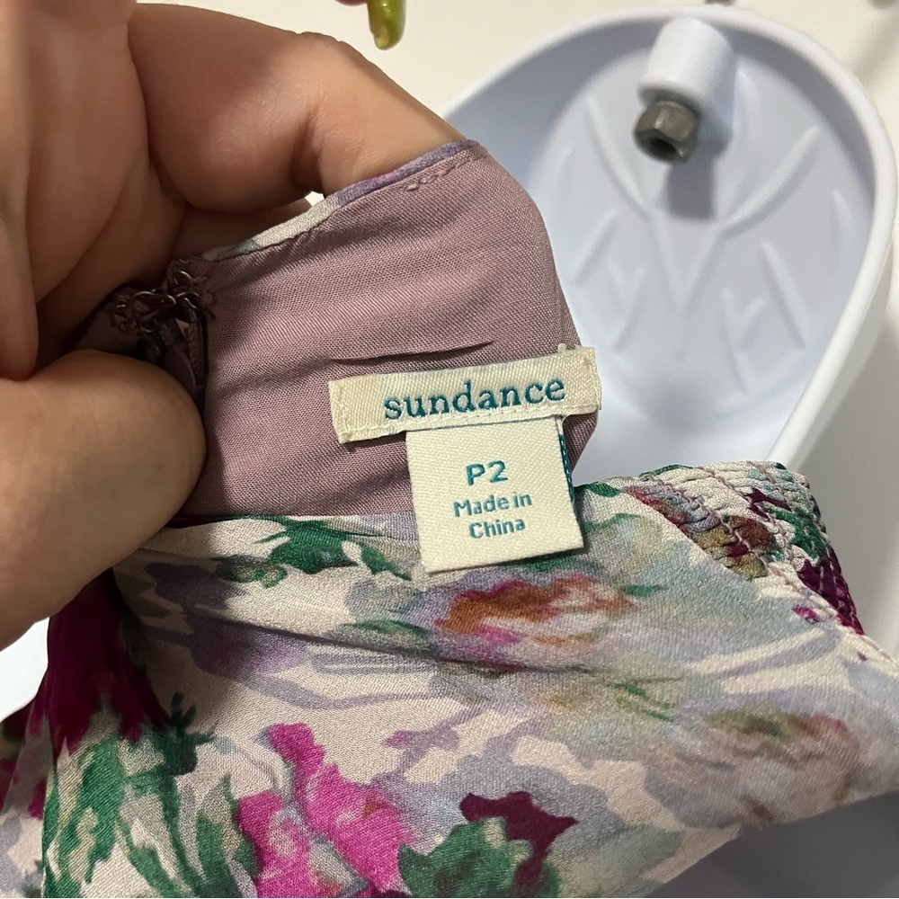 Anthropologie Sundance Champs De Fleur Floral Ruffle Maxi Dress Size 2 Petite - Picture 7 of 9